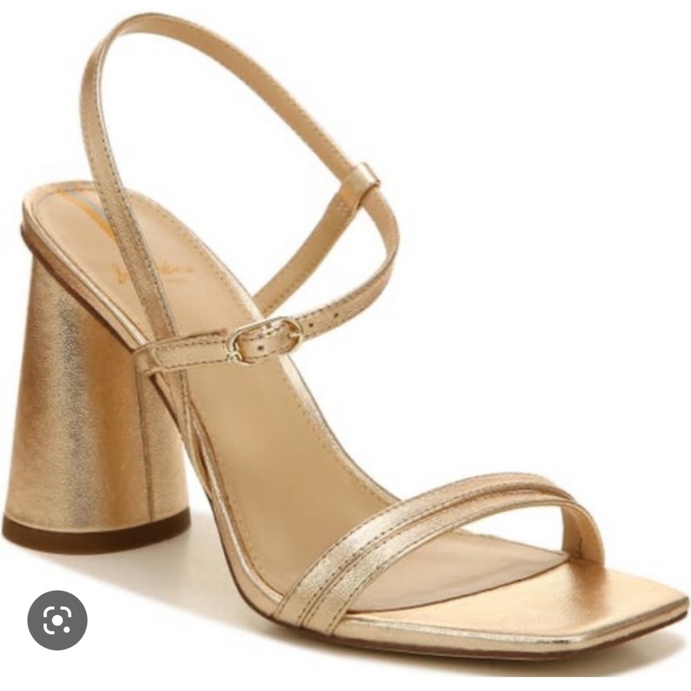 Sam Edelman Kit Gold Foil Block Heels
